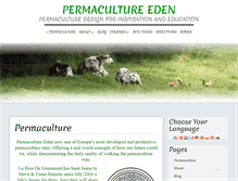 Tablet Screenshot of permacultureeden.com